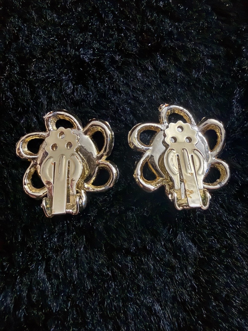 Velvet Theory Black Gold Cameo Jewelry Bundle Necklace Earrings Bracelet Brooch - Picture 7 of 13